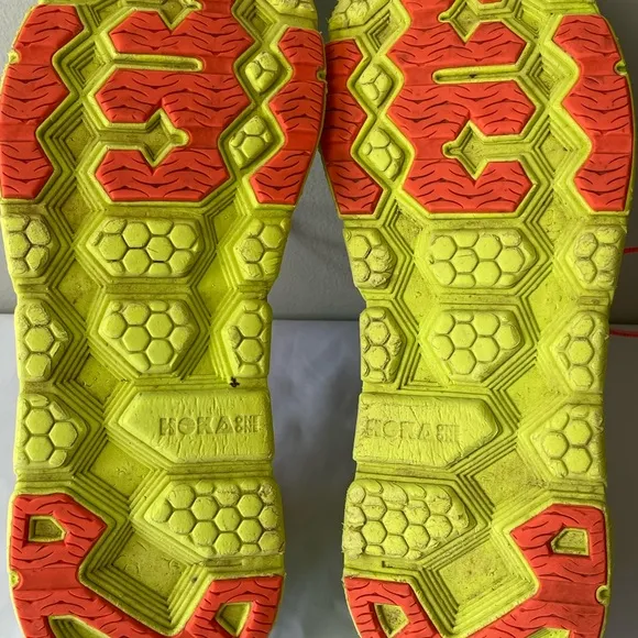 Hoka One One Clifton Ortholite Sneakers Teal Coral women size 11