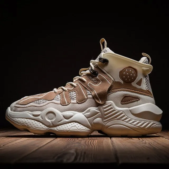 Hot Sale Basketball Shoes Men Air Shock Outdoor Trainers Teenagers Street Trend Hip-hop Ankle Boots Basket Light Jordan Sneakers