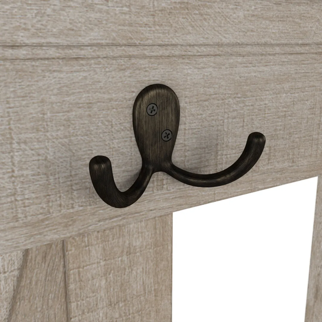 Huckins Hall Tree 32'' Wide with Bench and Shoe Storage Laurel Foundry Modern Farmhouse® Color: Washed Gray
