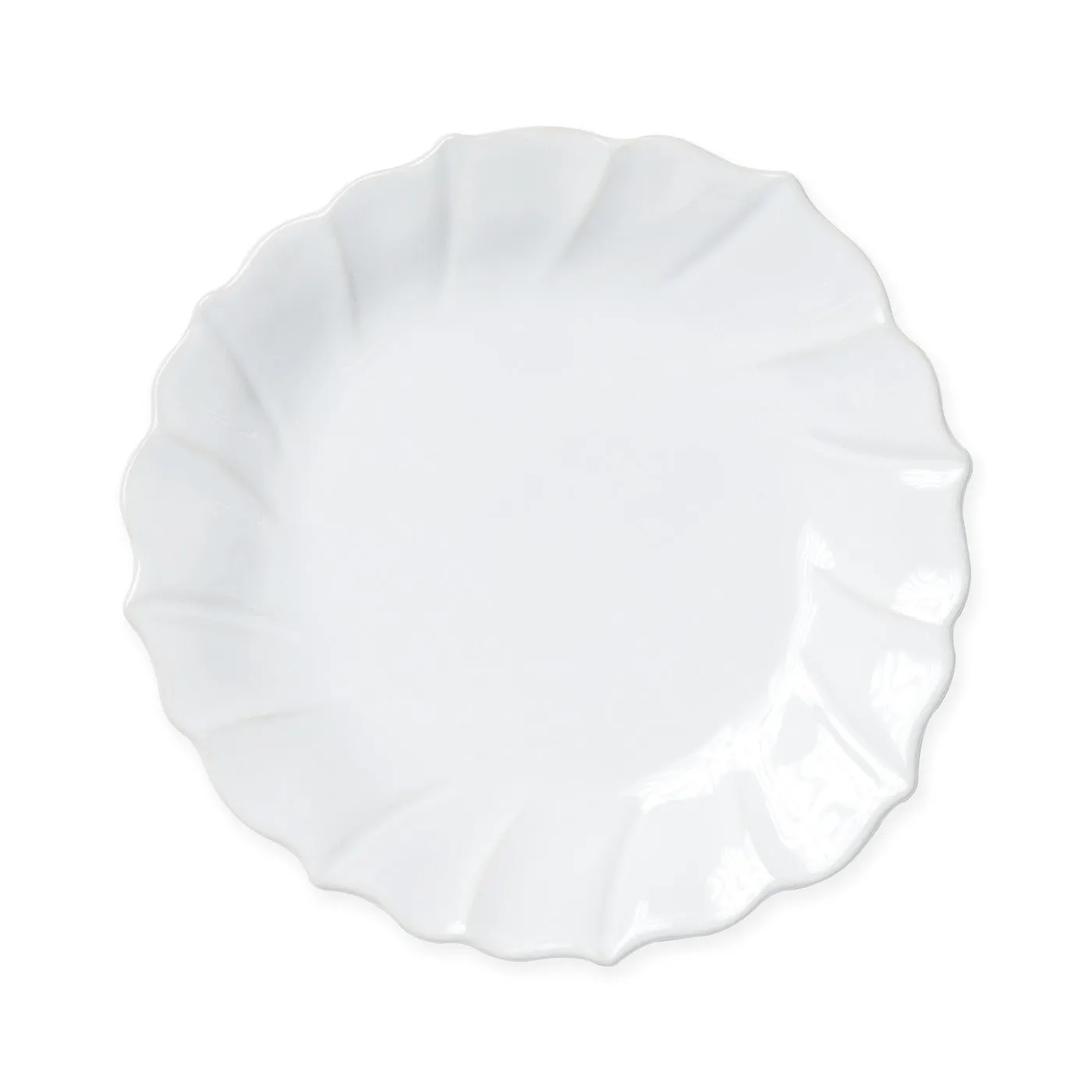 Incanto Stone White Ruffle Salad Plate