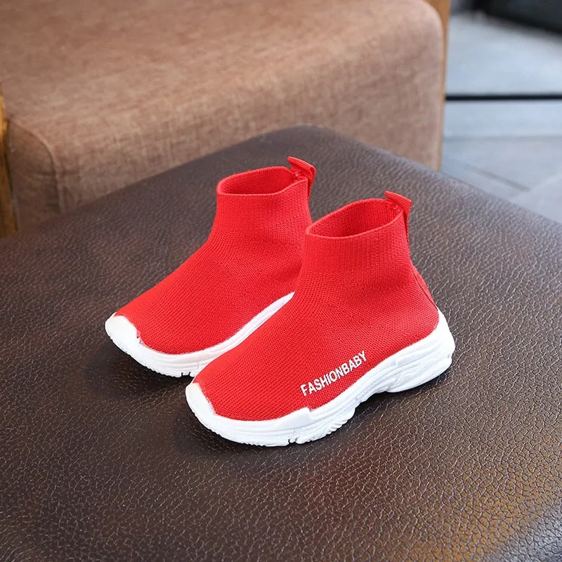 Kids Sneakers Casual Shoes Slip-on Breathable Non-slip Snow Sport Shoes