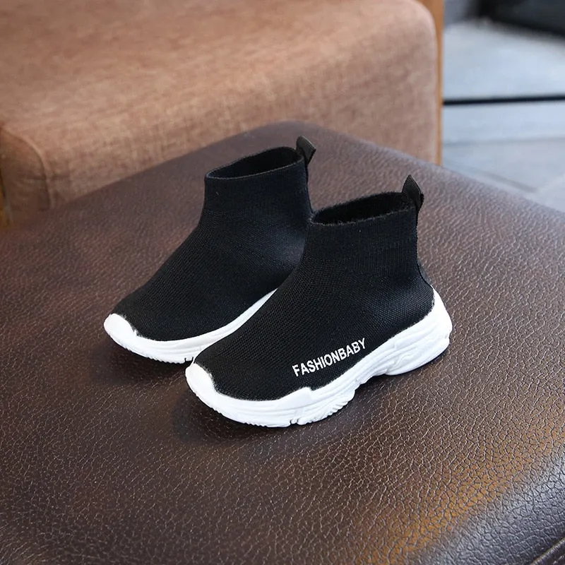 Kids Sneakers Casual Shoes Slip-on Breathable Non-slip Snow Sport Shoes