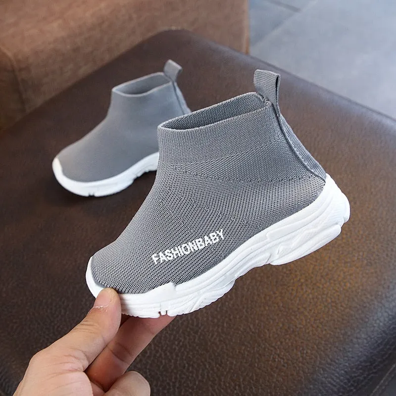 Kids Sneakers Casual Shoes Slip-on Breathable Non-slip Snow Sport Shoes
