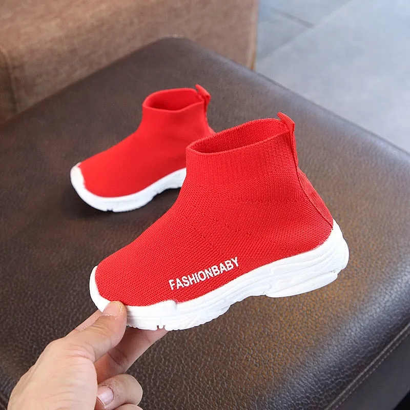Kids Sneakers Casual Shoes Slip-on Breathable Non-slip Snow Sport Shoes