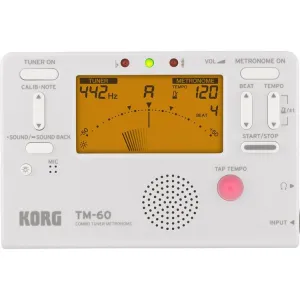 Korg Combo Tuner Metronome (White) TM-60