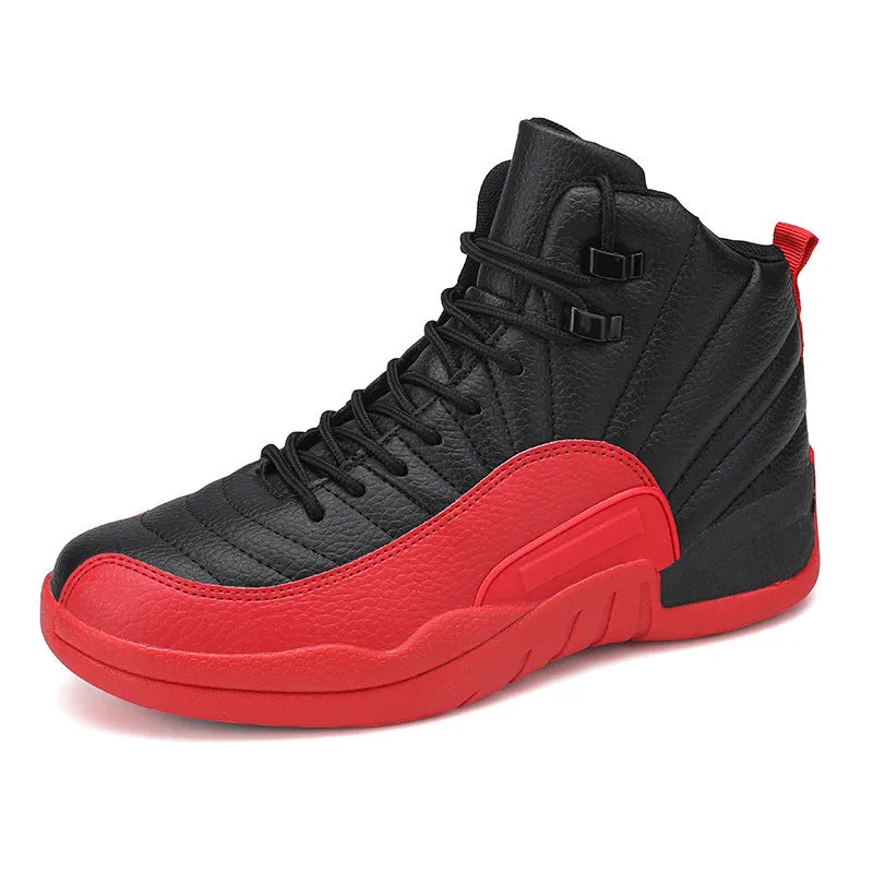 Large Size Basketball Shoes Men's Fashion Trend High-top Shoes Wear-resistant Shock Absorption Non-slip Sneakers