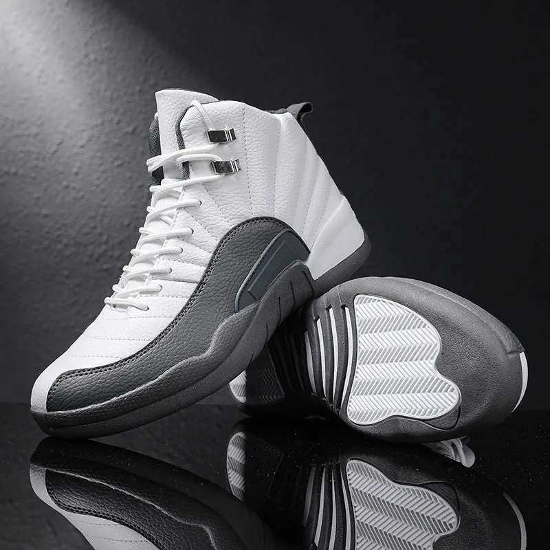 Large Size Basketball Shoes Men's Fashion Trend High-top Shoes Wear-resistant Shock Absorption Non-slip Sneakers