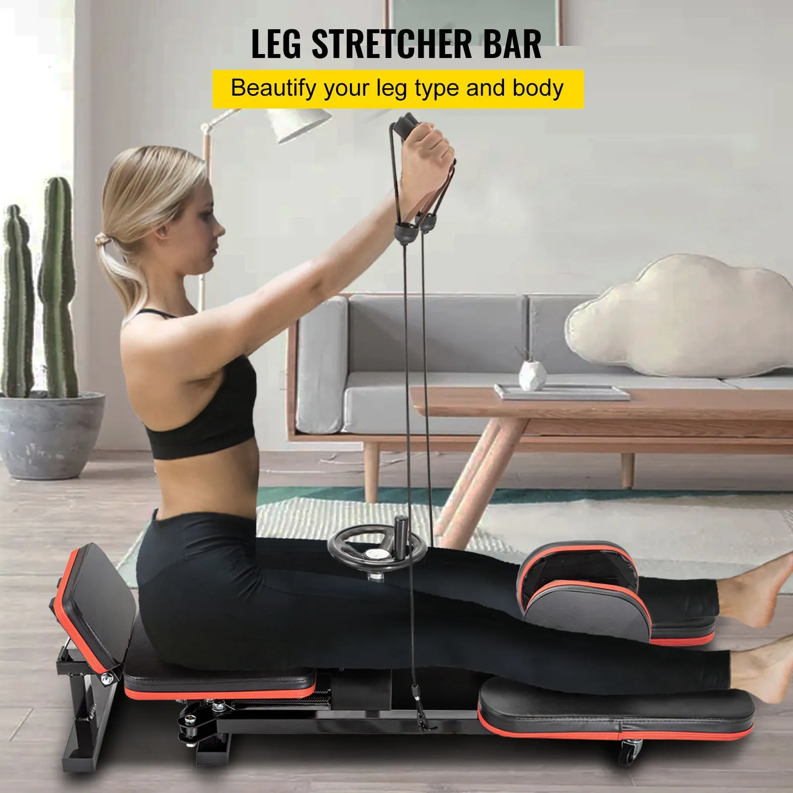 Leg Stretch Machine 220lbs Leg Stretcher Training Fitness