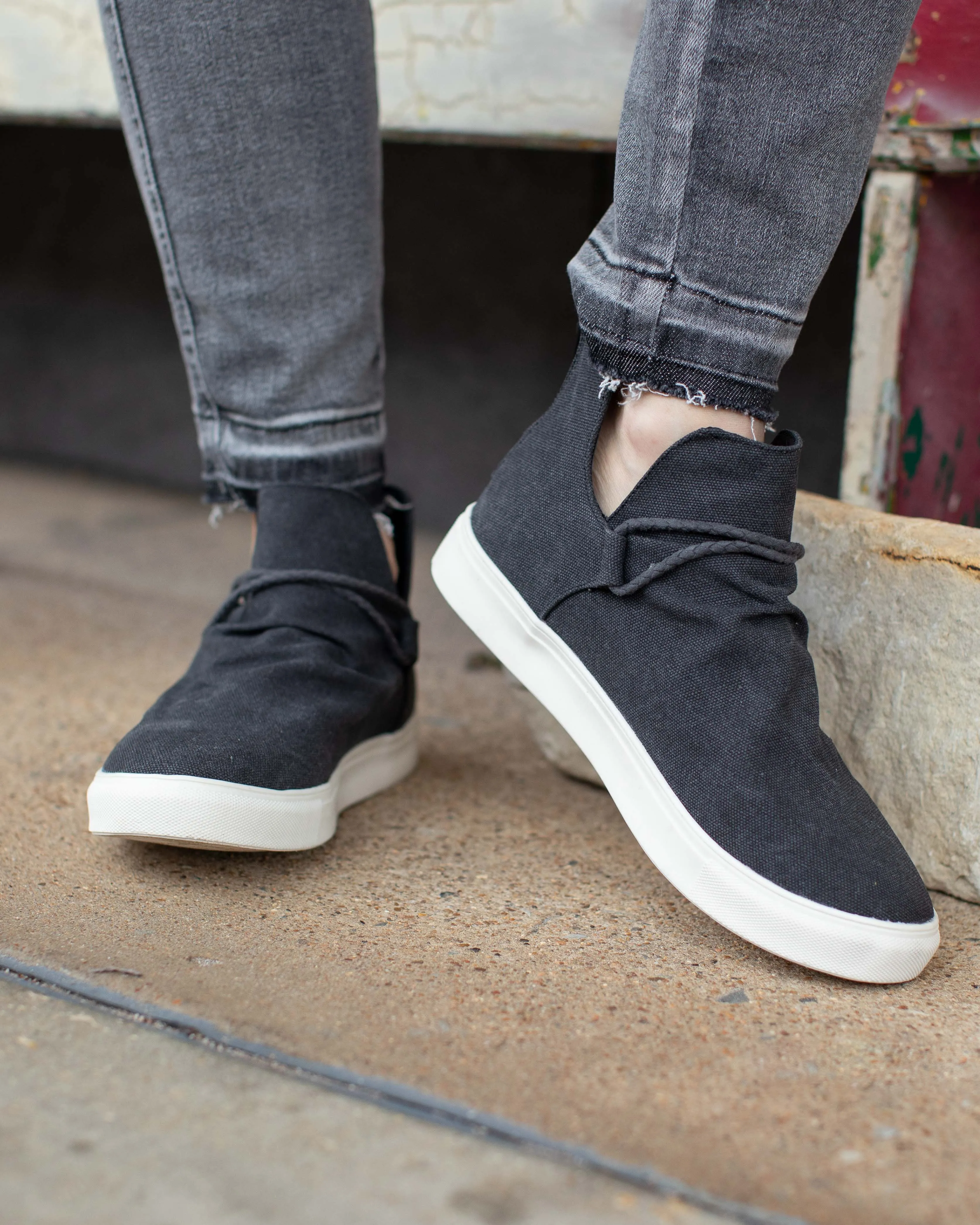 LEGACY SLIP ON BY VERY G - WASHED BLACK
