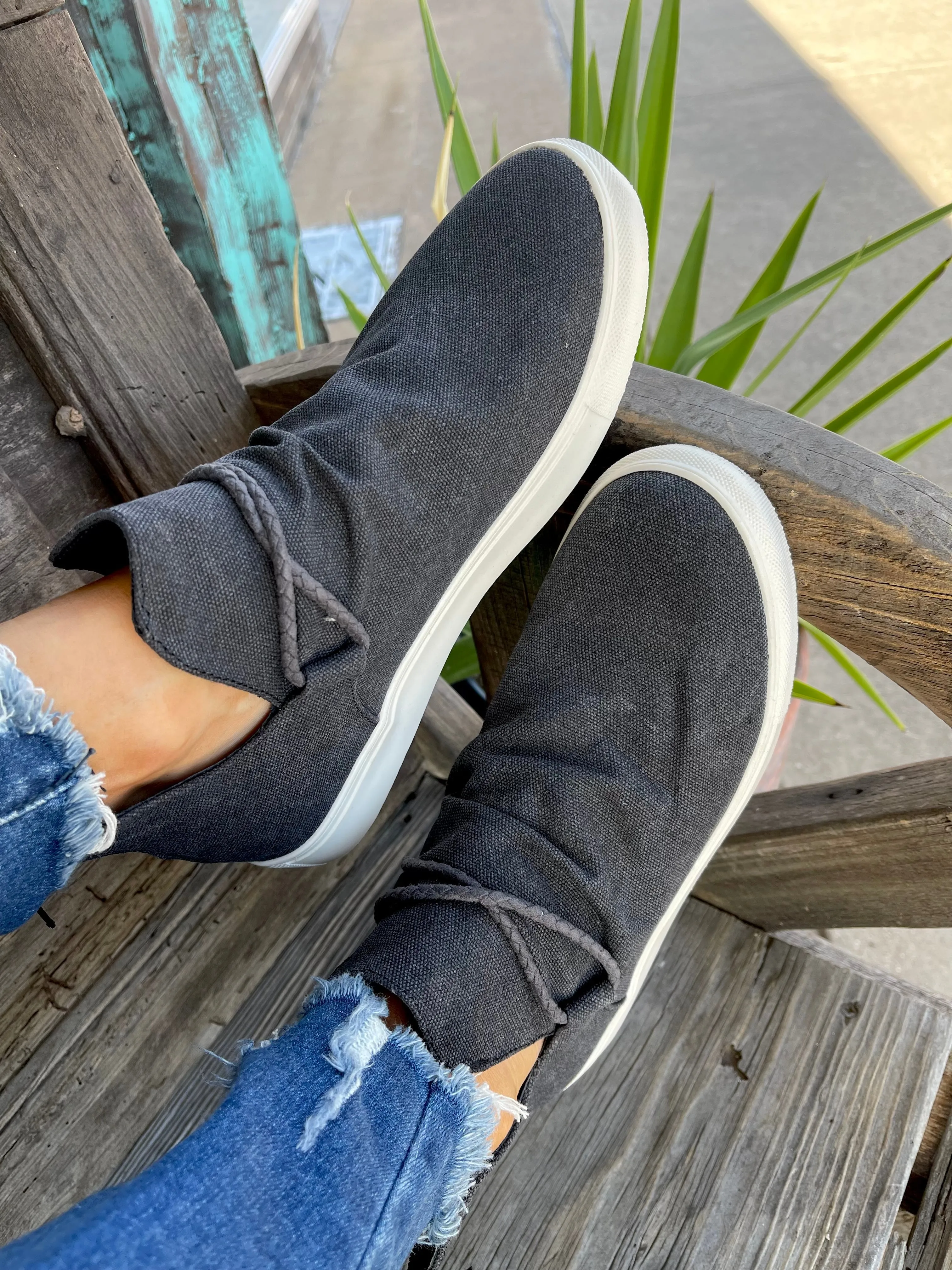 LEGACY SLIP ON BY VERY G - WASHED BLACK