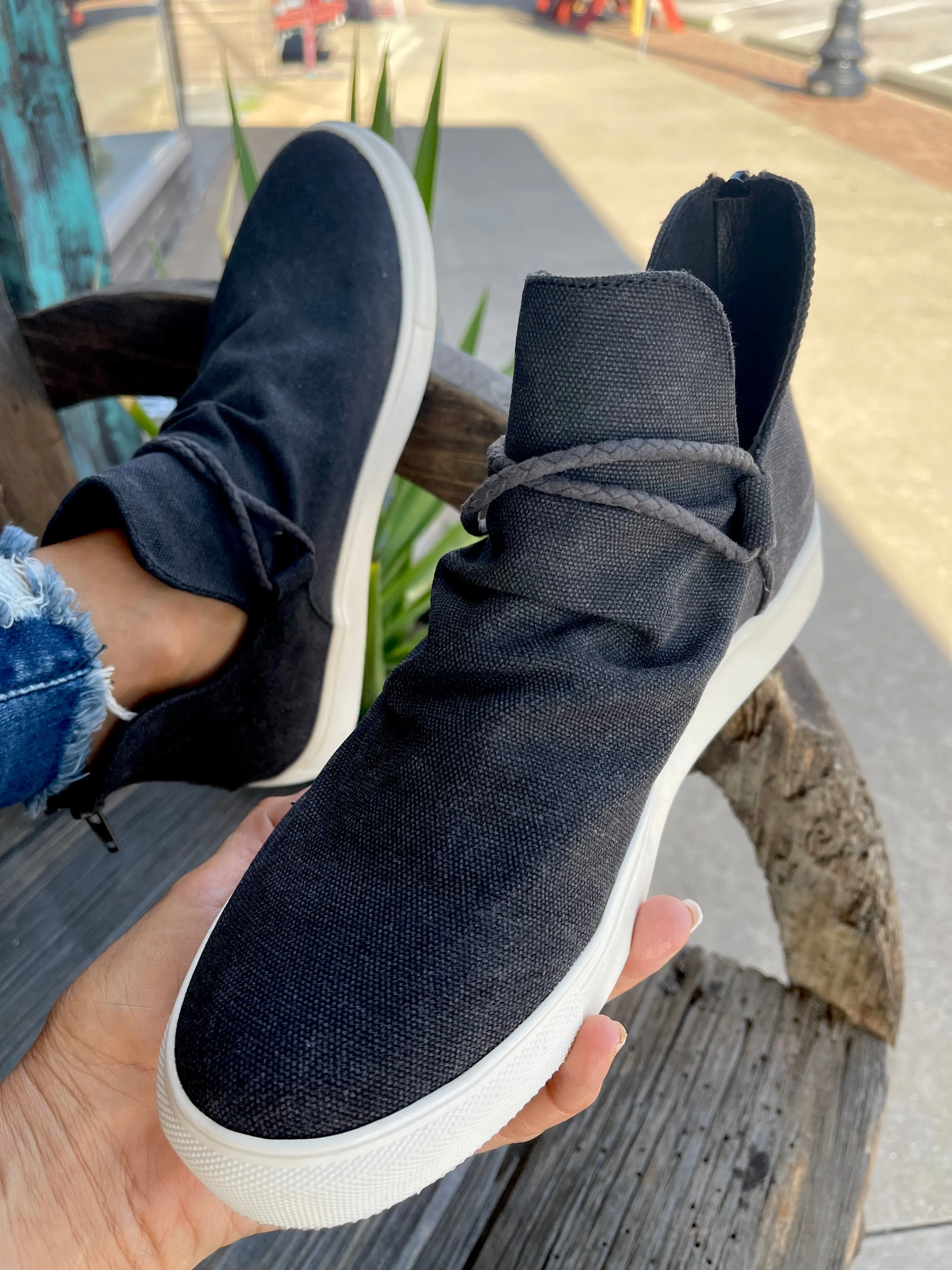 LEGACY SLIP ON BY VERY G - WASHED BLACK