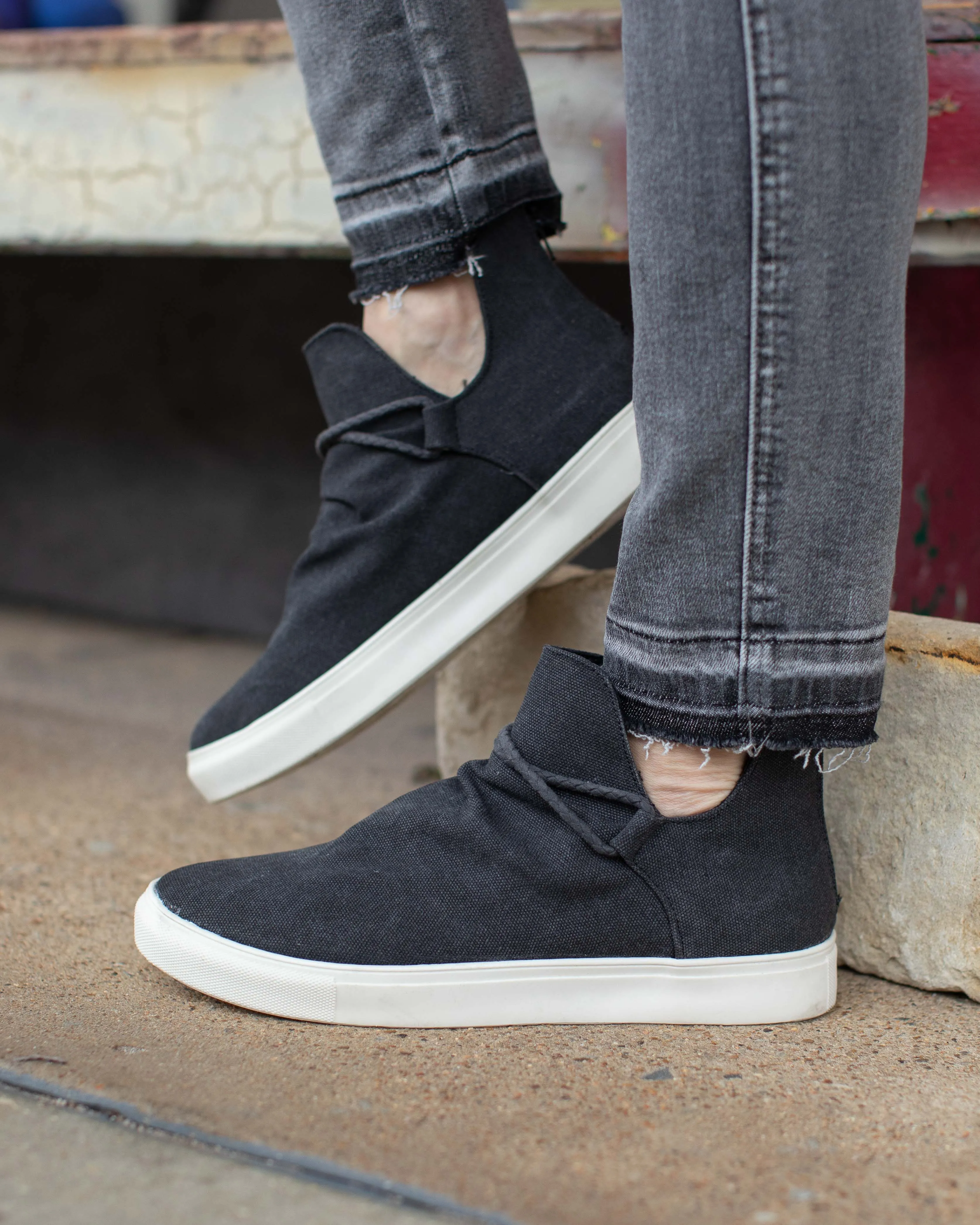 LEGACY SLIP ON BY VERY G - WASHED BLACK