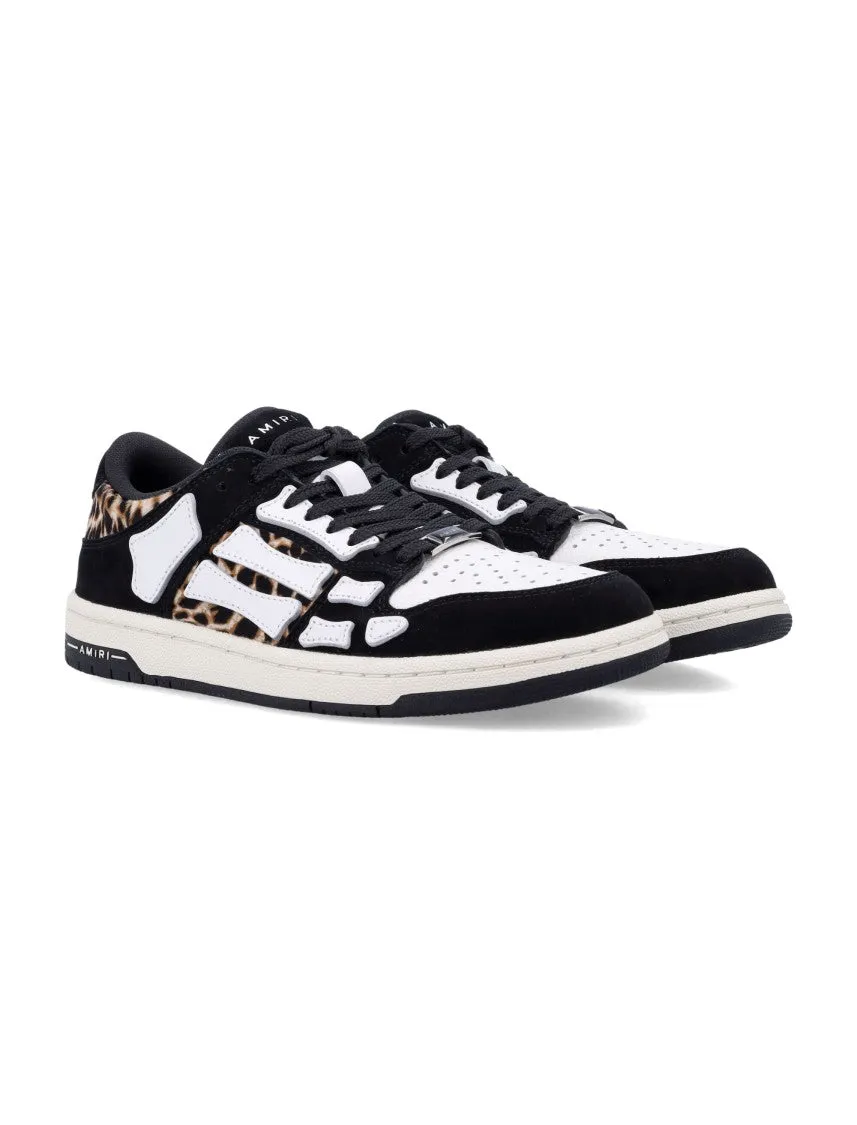 Leopard Print Goat Leather Sneakers With Perforated Detail