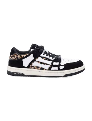Leopard Print Goat Leather Sneakers With Perforated Detail
