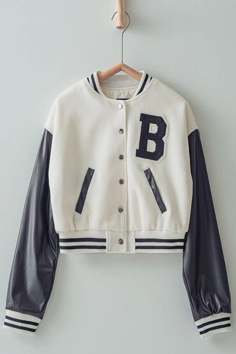 Letter B Crop Jacket