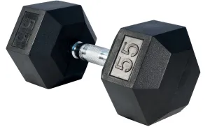 LIFE SPORT RUBBER DUMBBELL 55LB