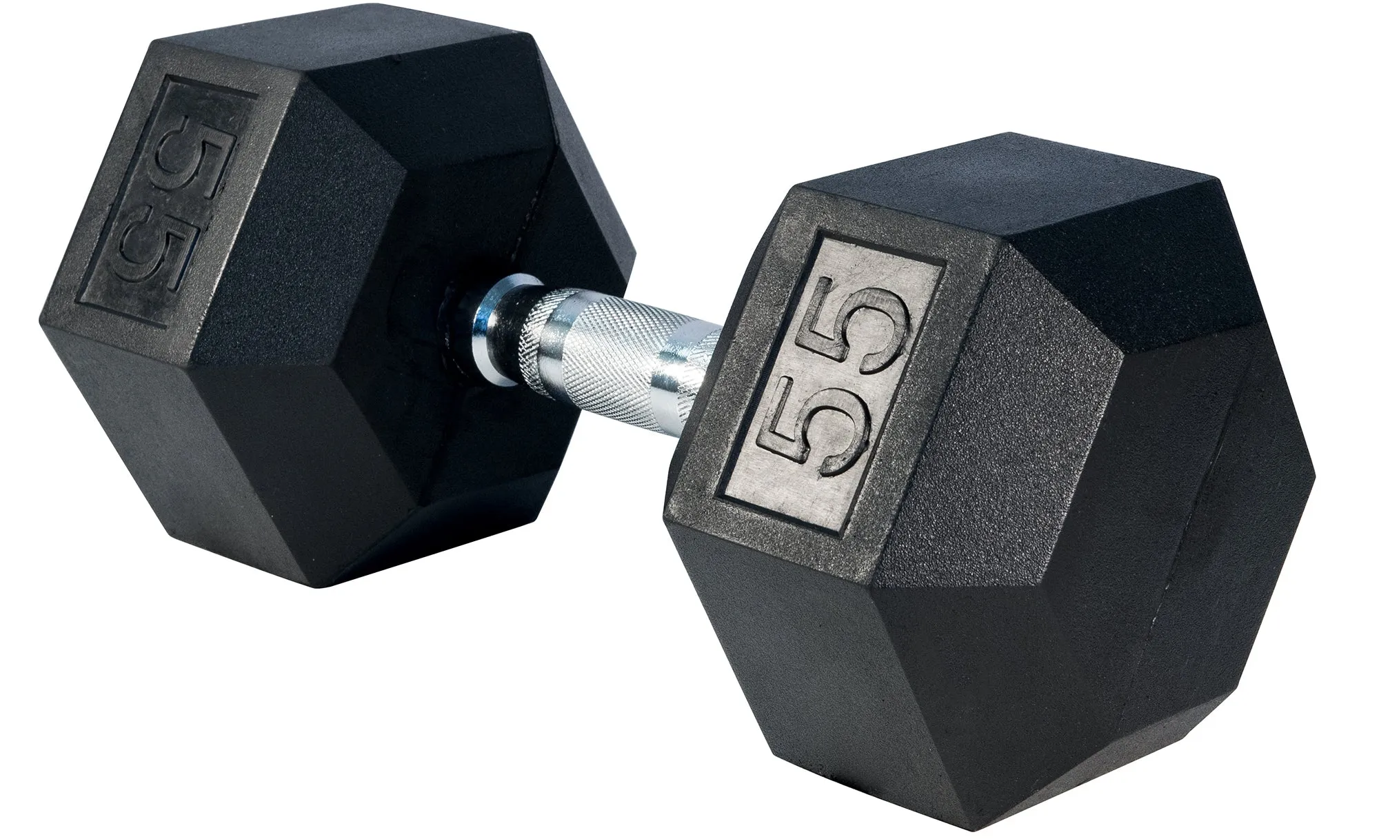 LIFE SPORT RUBBER DUMBBELL 55LB
