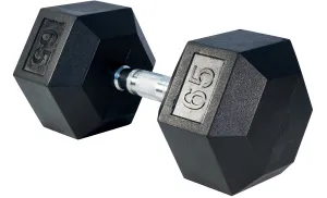 LIFE SPORT RUBBER DUMBBELL 65LB