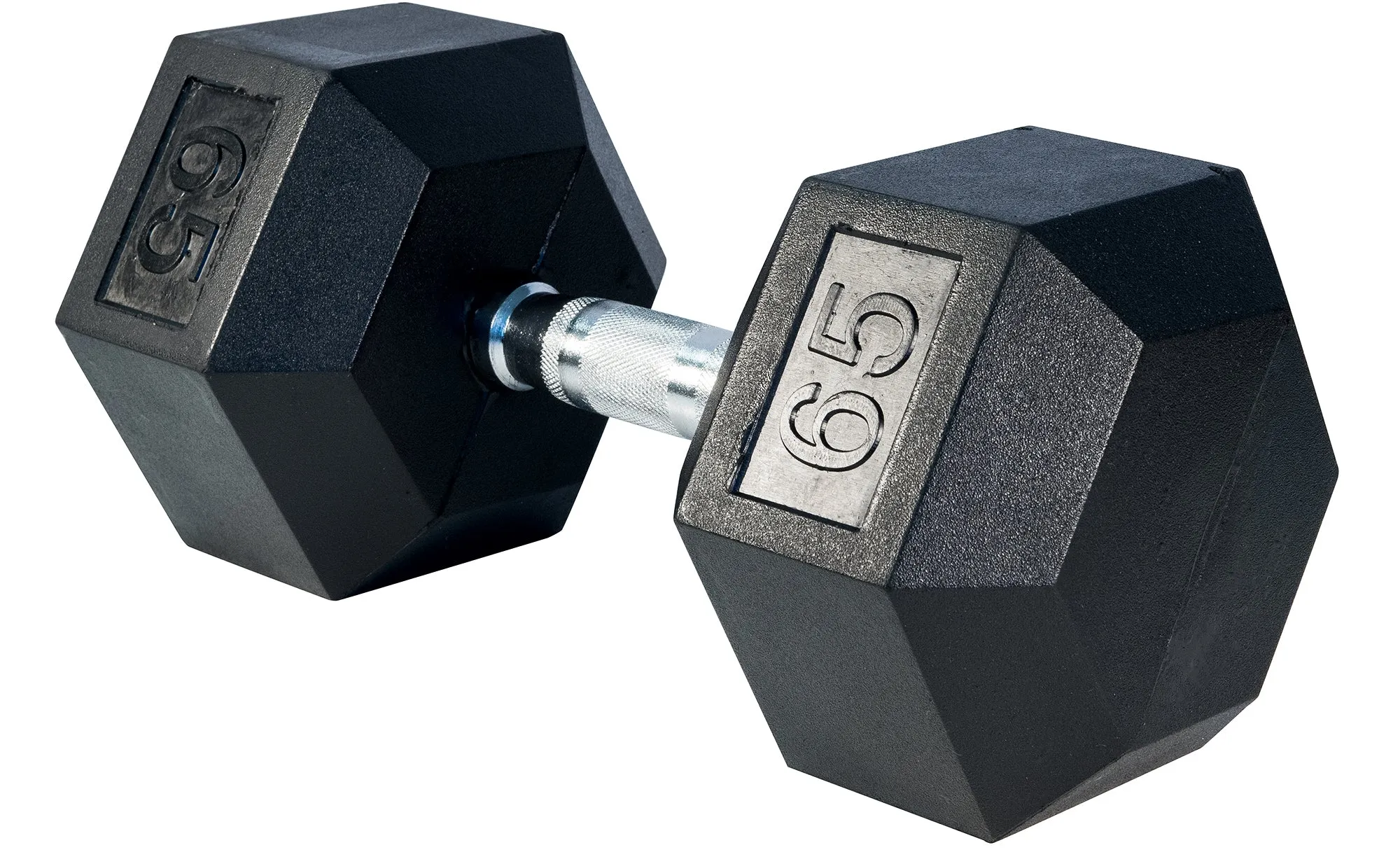 LIFE SPORT RUBBER DUMBBELL 65LB