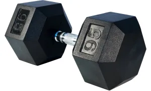 LIFE SPORT RUBBER DUMBBELL 95LB