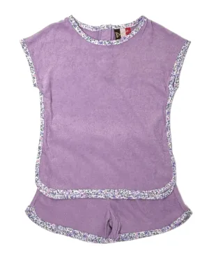 Luna Terry Short Set - Purple