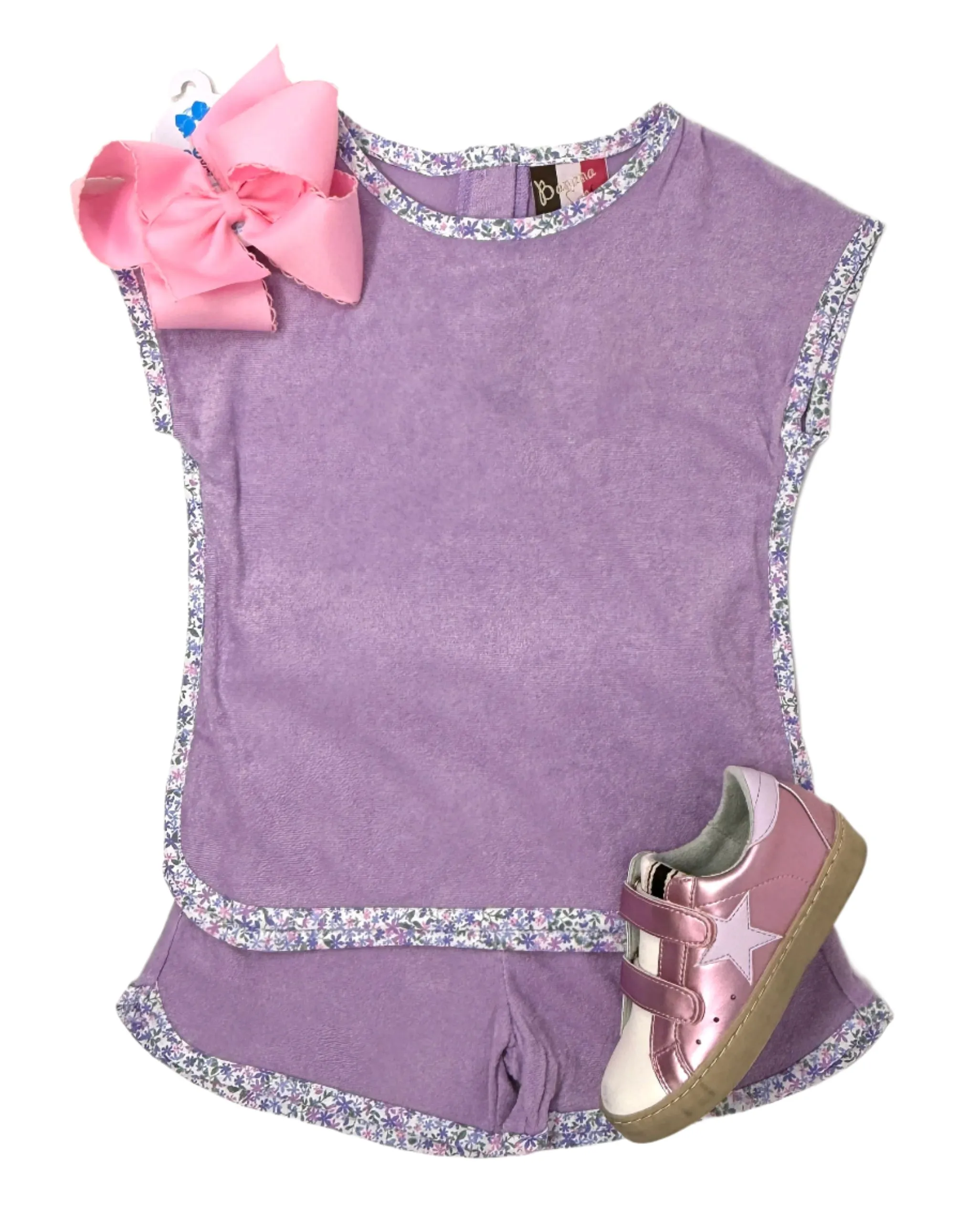 Luna Terry Short Set - Purple