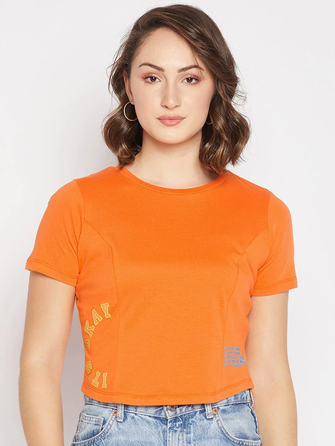 Madame Typography Crew Neck Top