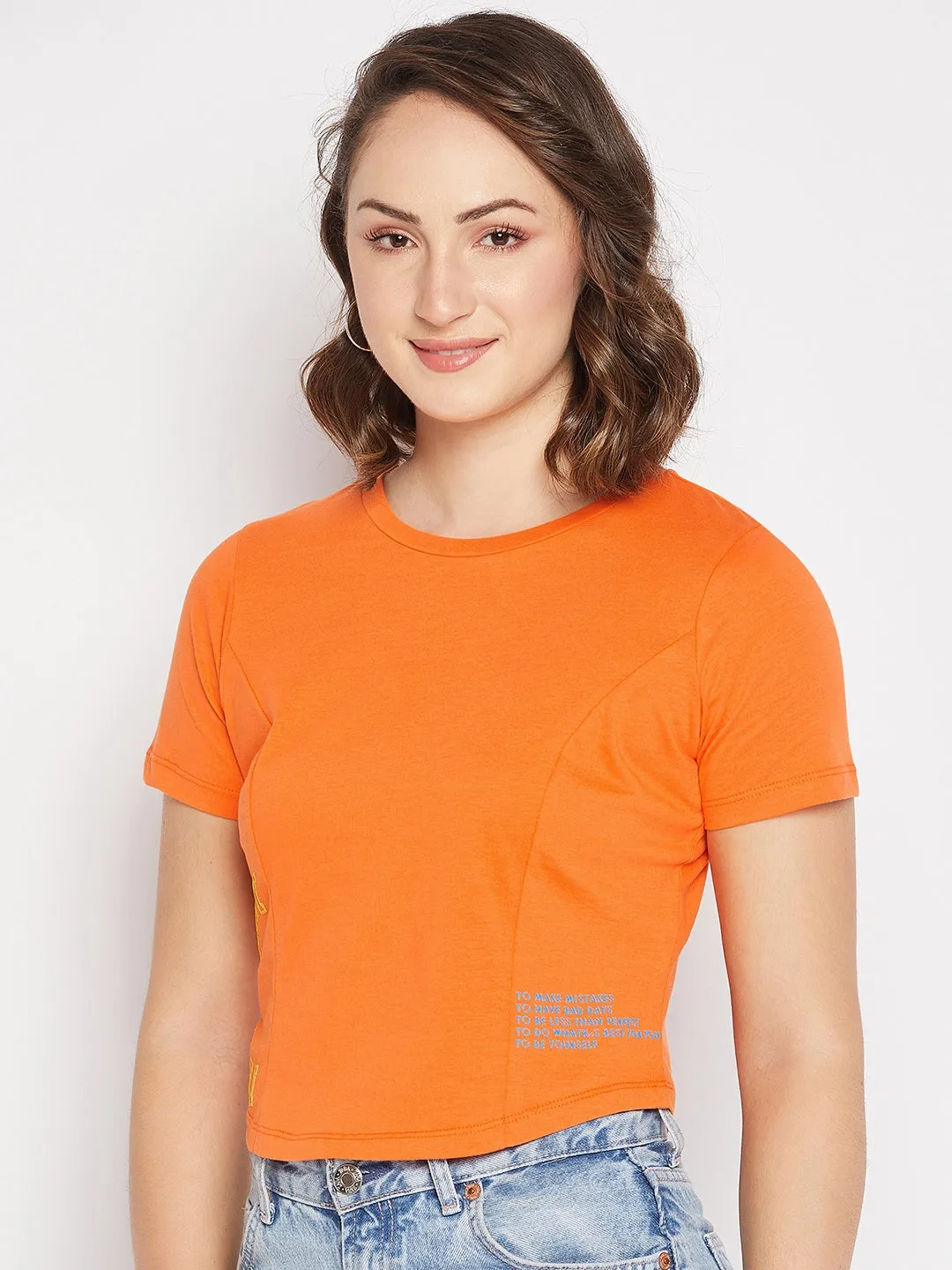 Madame Typography Crew Neck Top
