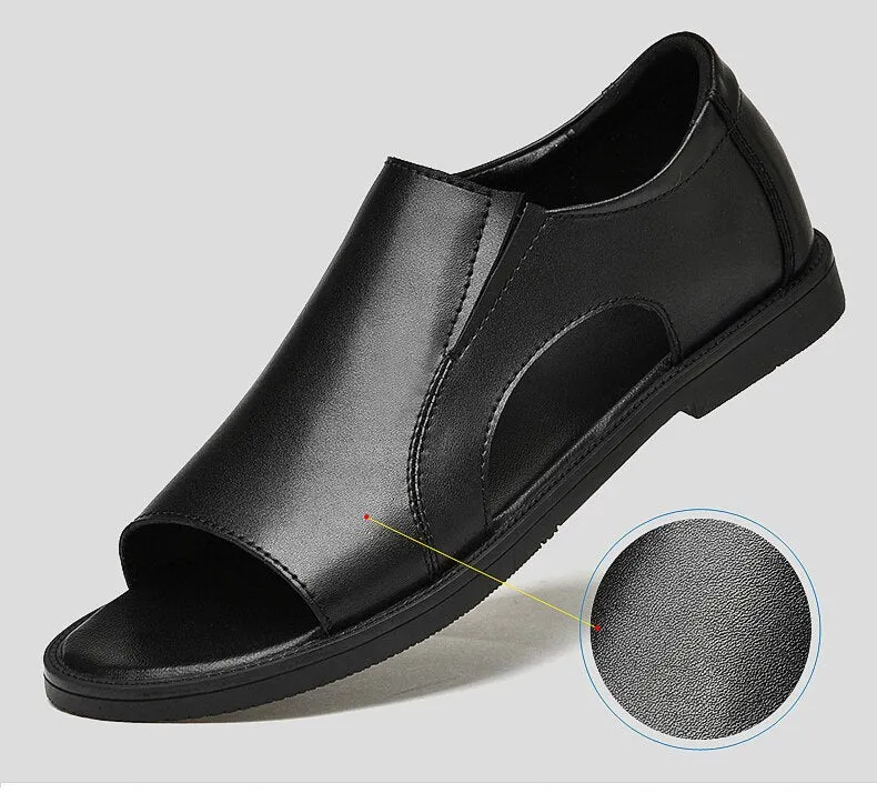 Male Classics Black Hollow Outdoor Sandals