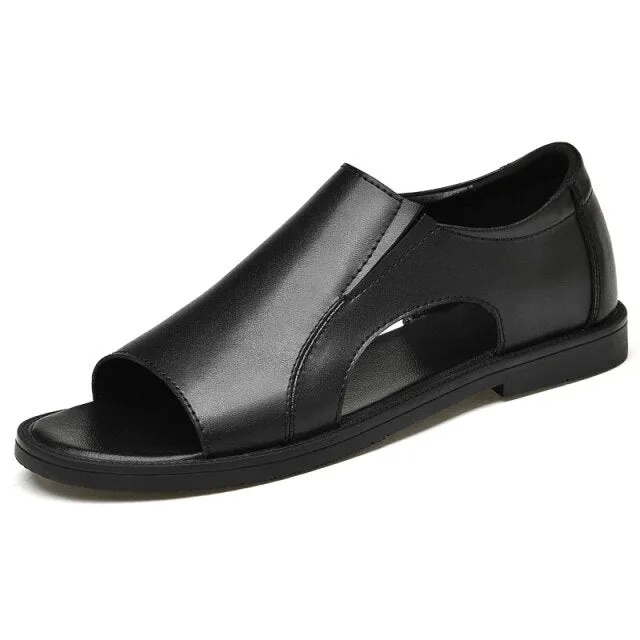 Male Classics Black Hollow Outdoor Sandals