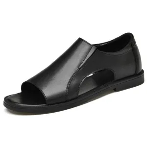 Male Classics Black Hollow Outdoor Sandals