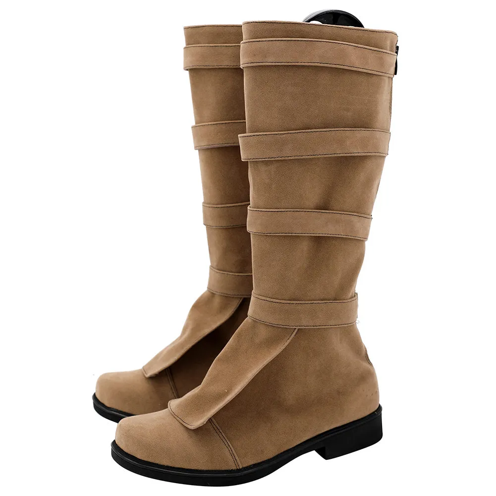 Mando - Cobb Vanth Cosplay Shoes Boots Halloween Costumes Accessory Custom Made