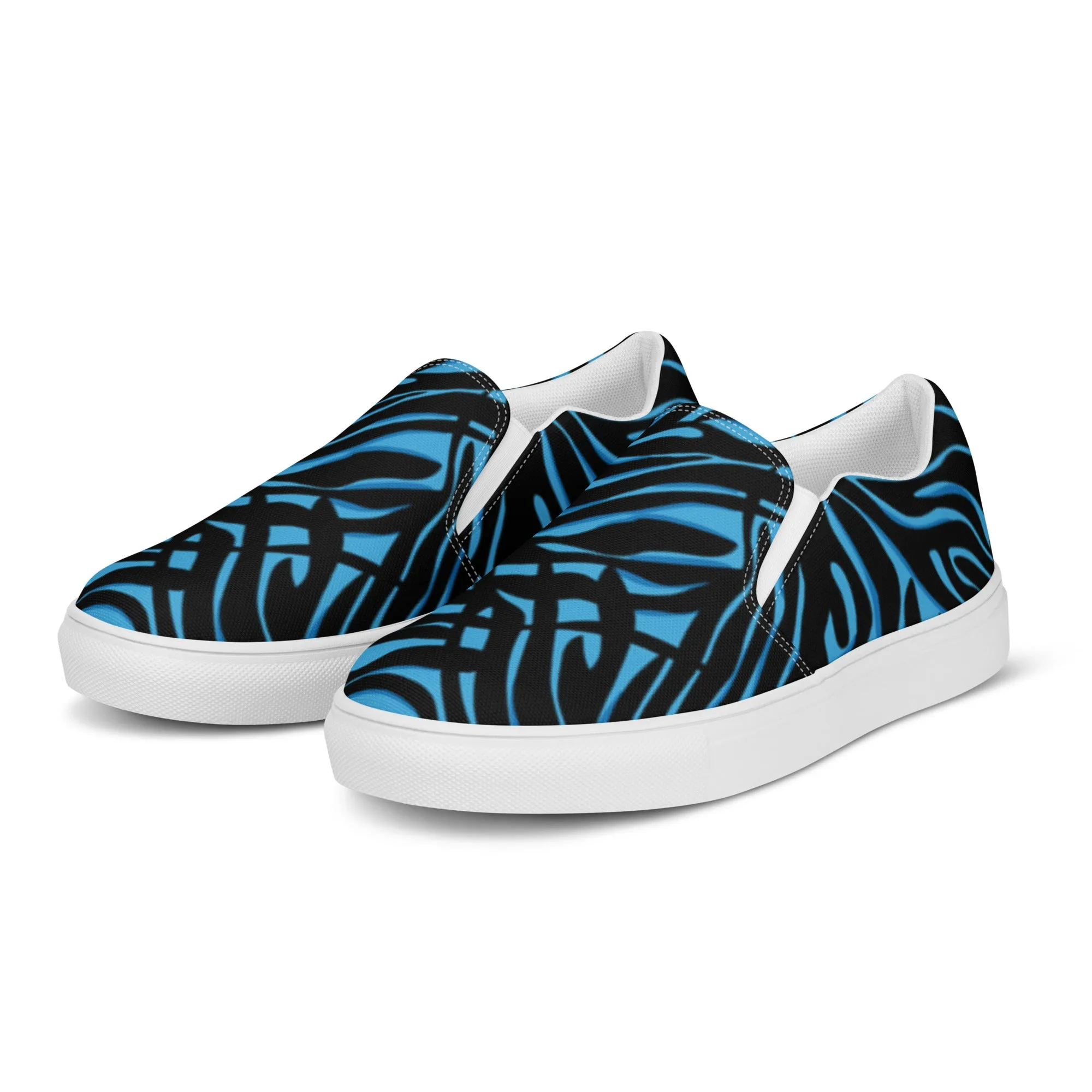 Men’s Blue Print Slip-On's