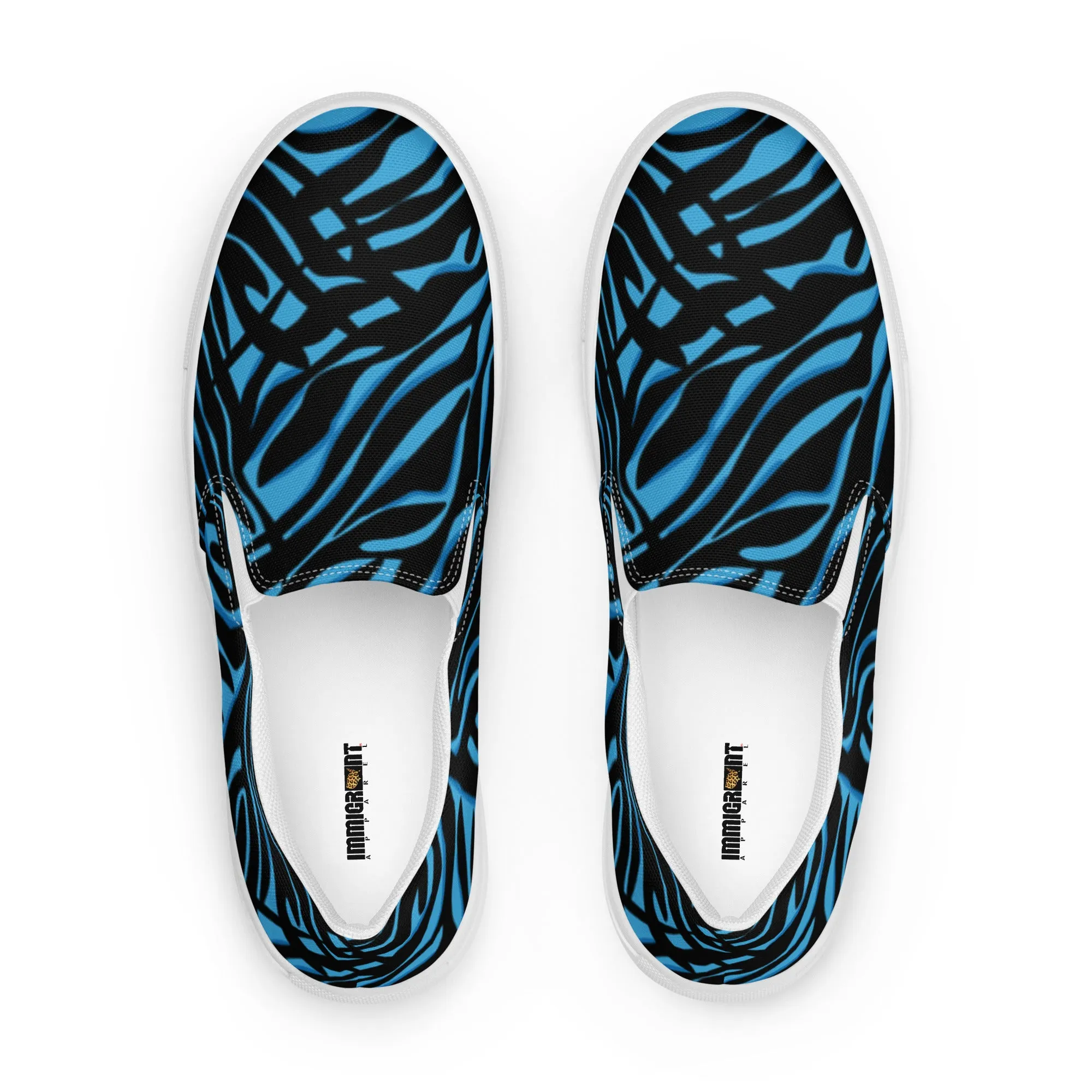 Men’s Blue Print Slip-On's