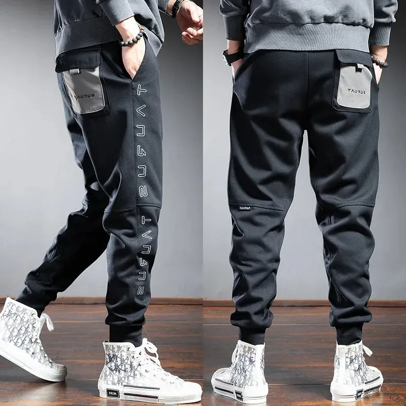 Men's Fashion Casual Sweatpants - Streetwear Sports Gym Jogging Tracksuit Drawstring Joggers Trousers