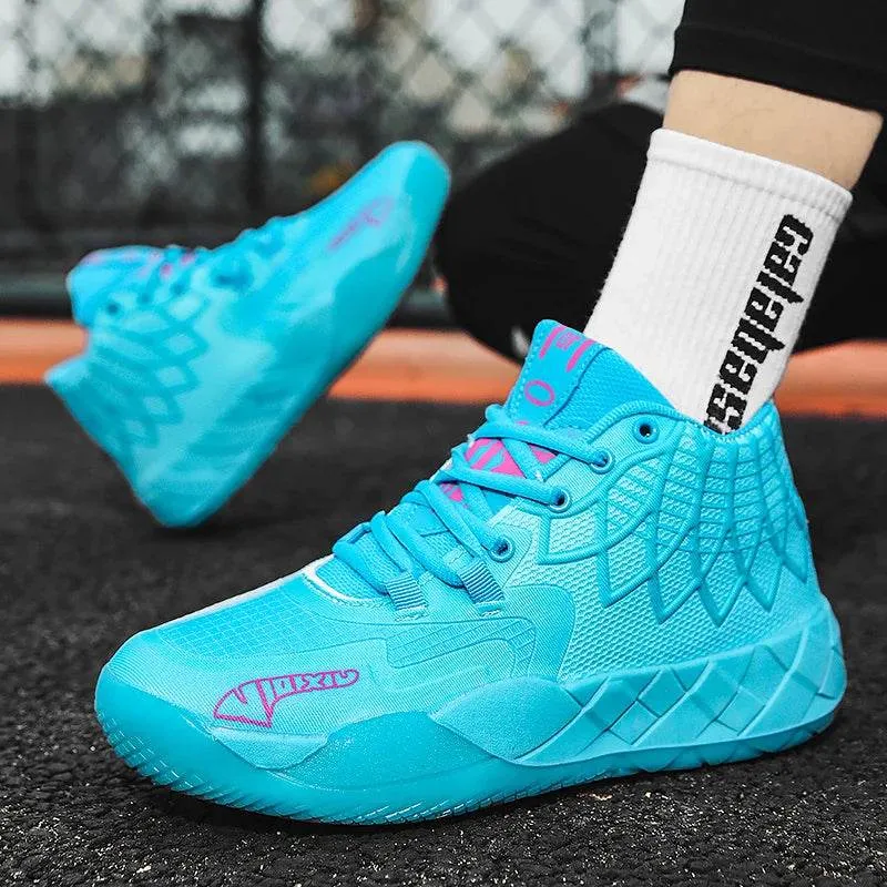 Men's fashion trend outdoor leisure sports thick soles wear-resistant non-slip basketball shoes