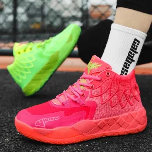 Men's fashion trend outdoor leisure sports thick soles wear-resistant non-slip basketball shoes
