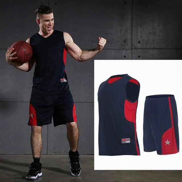 Men's Jersey Sportswear Running Sports Sets Basketball Workout