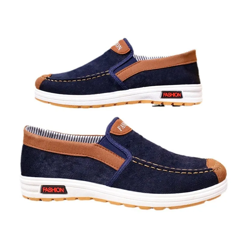 Men's Old Cloth Soft Bottom Dad Canvas Shoes