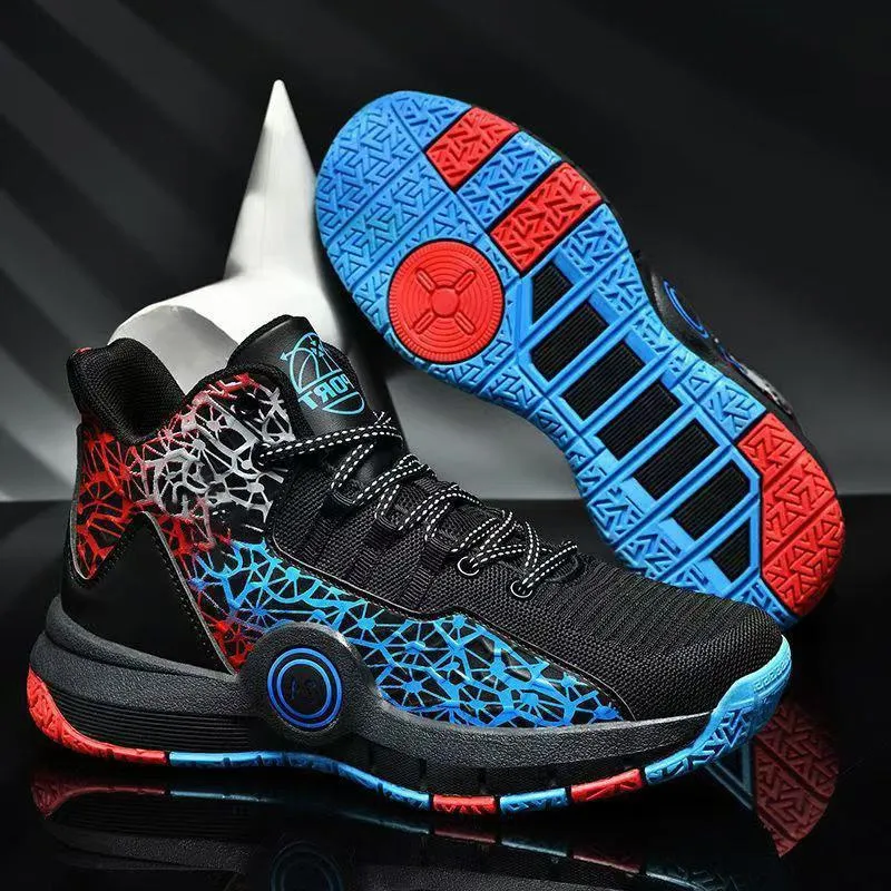 Men's Plus Size Basketball Lightweight Soft Sole Sneakers