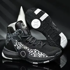 Men's Plus Size Basketball Lightweight Soft Sole Sneakers