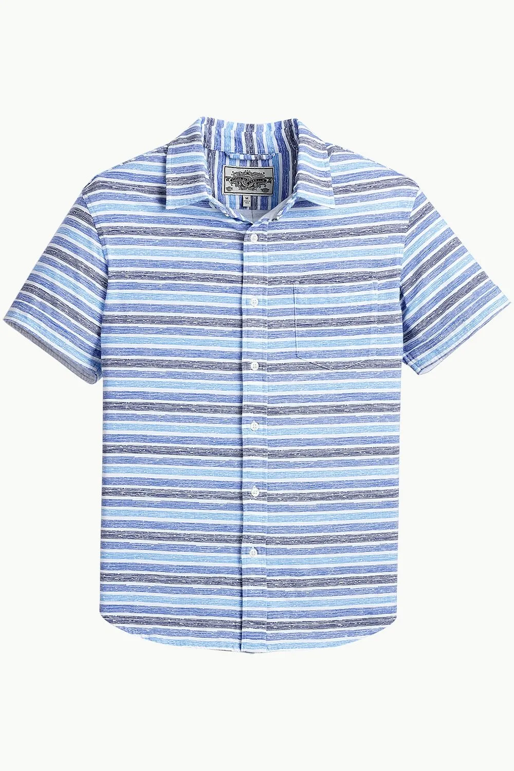 Men's Stripe Print Knit Shirt