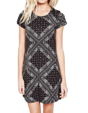 Michael Lauren Cuba Mini T-Shirt Dress in Bandana