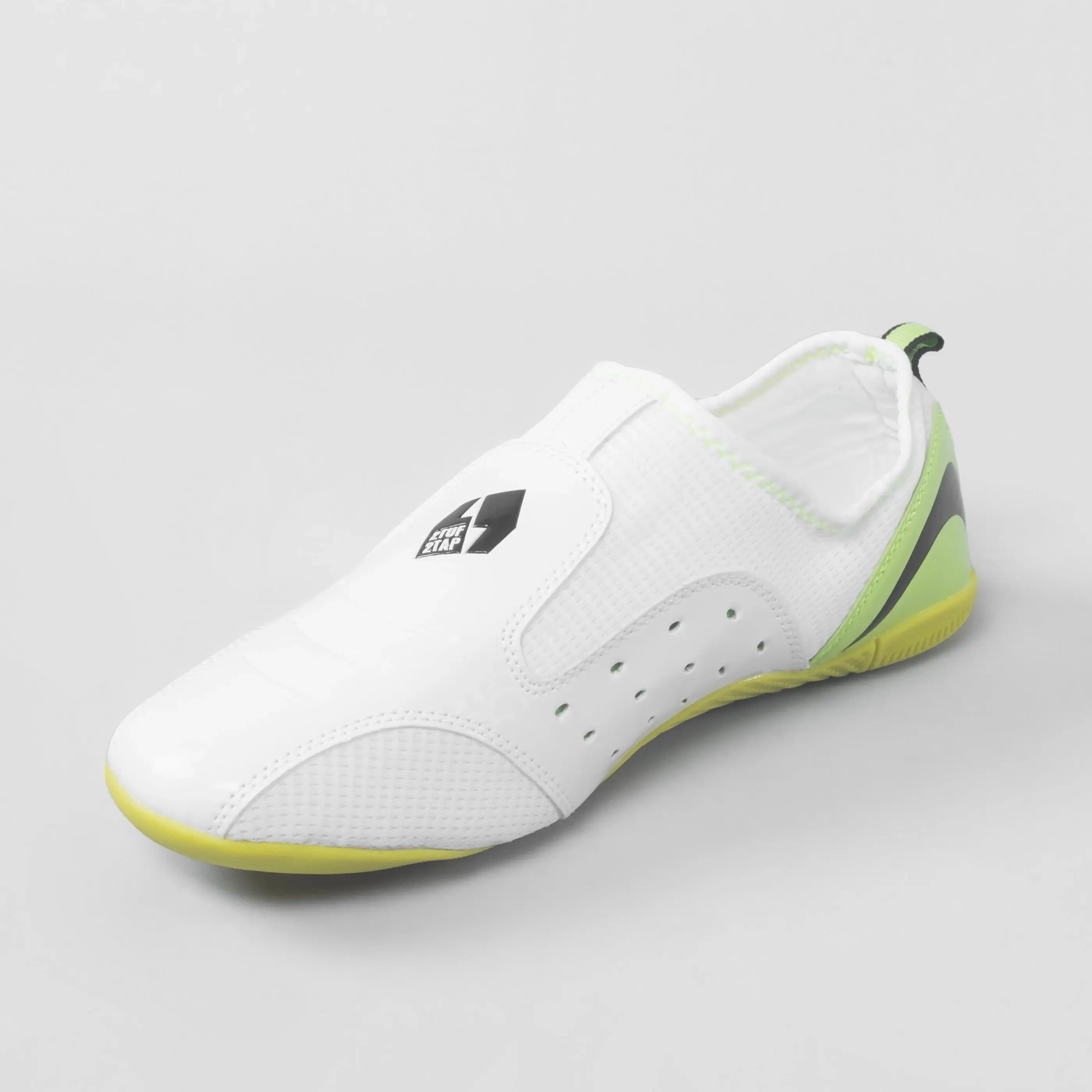 Micro Taekwondo Training Shoes - White/Green - 2TUF2TAP