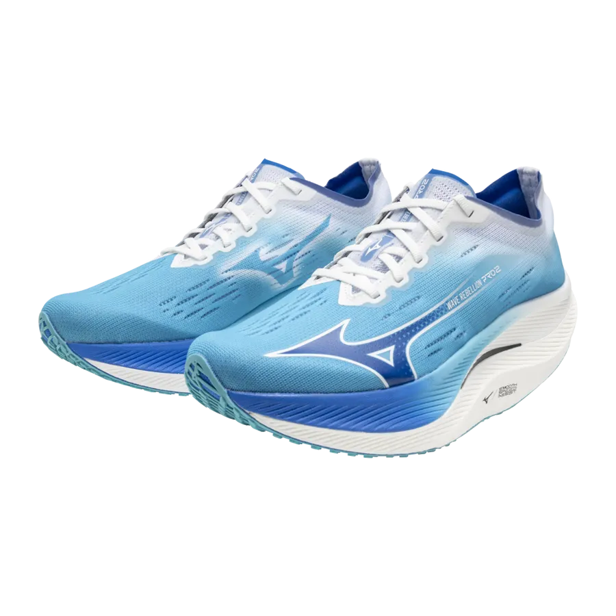 MIZUNO Wave Rebellion Pro 2, Laufschuh, Herren, River Blue/Mugen Blue/White