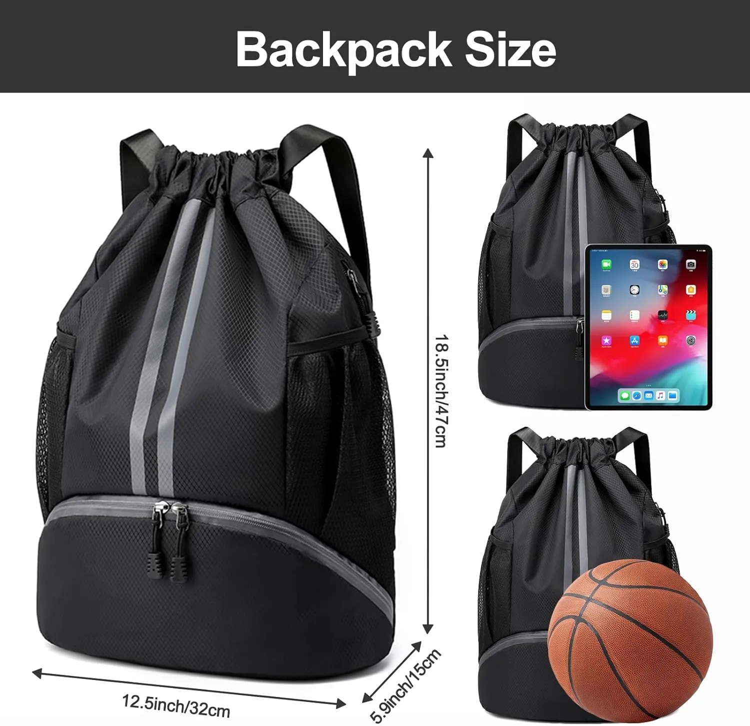 MODARANI All Purpose Sports Drawstring Bag
