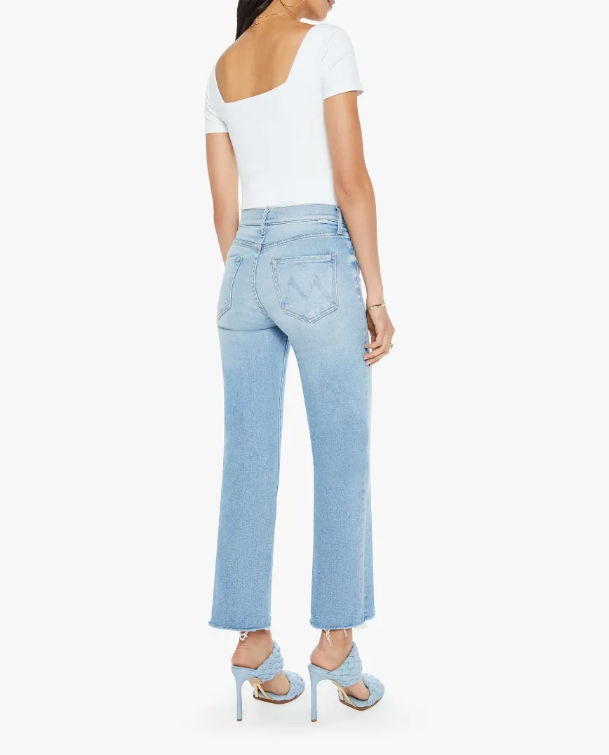 MOTHER DENIM THE KICK IT ANKLE FRAY