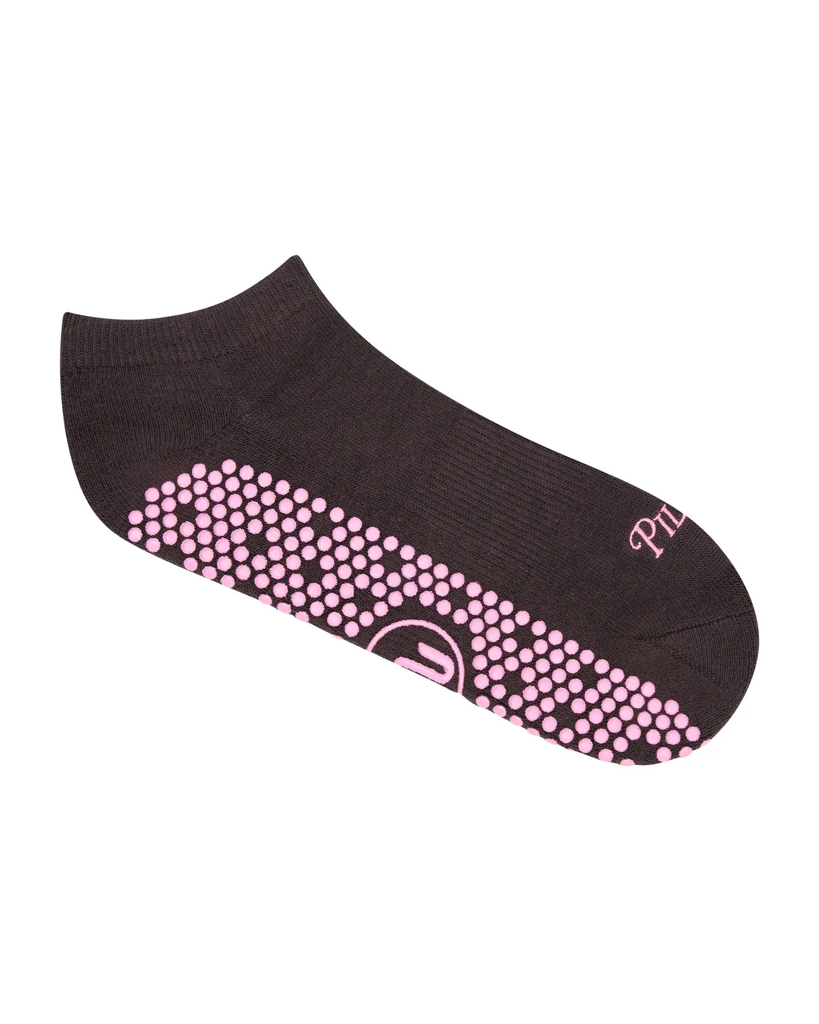 Move Active Classic Low Rise Grip Socks - Pilates Club Chocolate