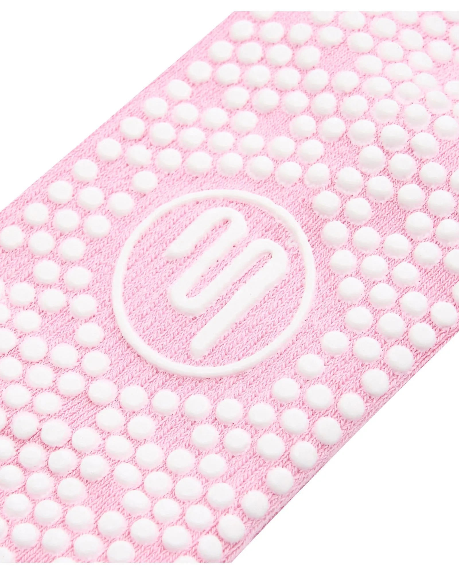 Move Active Crew Non Slip Grip Socks - Ribbed Sporty Pink