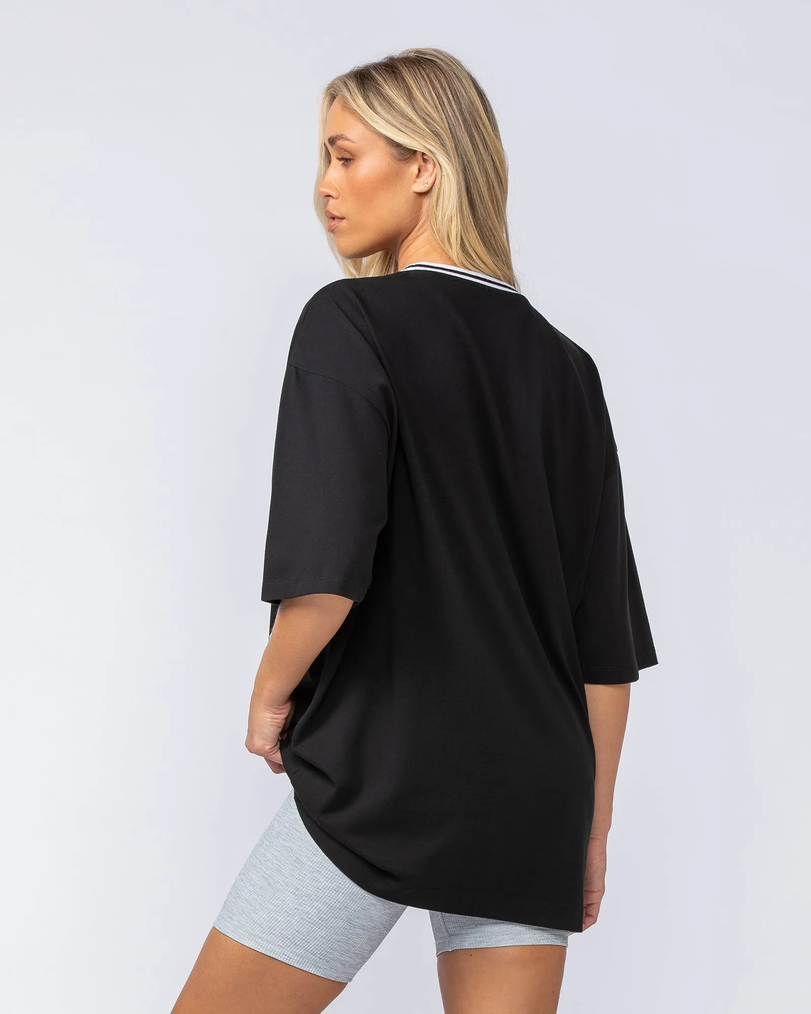 Muscle Nation | Sporting Club Oversized Tee - Black